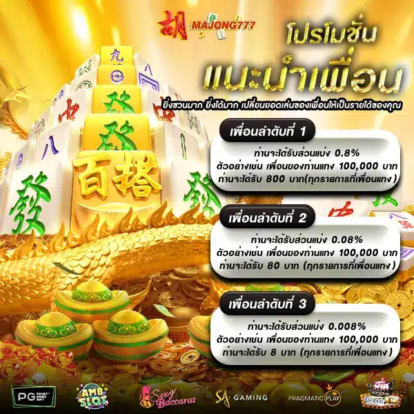 โปรโมชั่นแนะนำเพื่อน